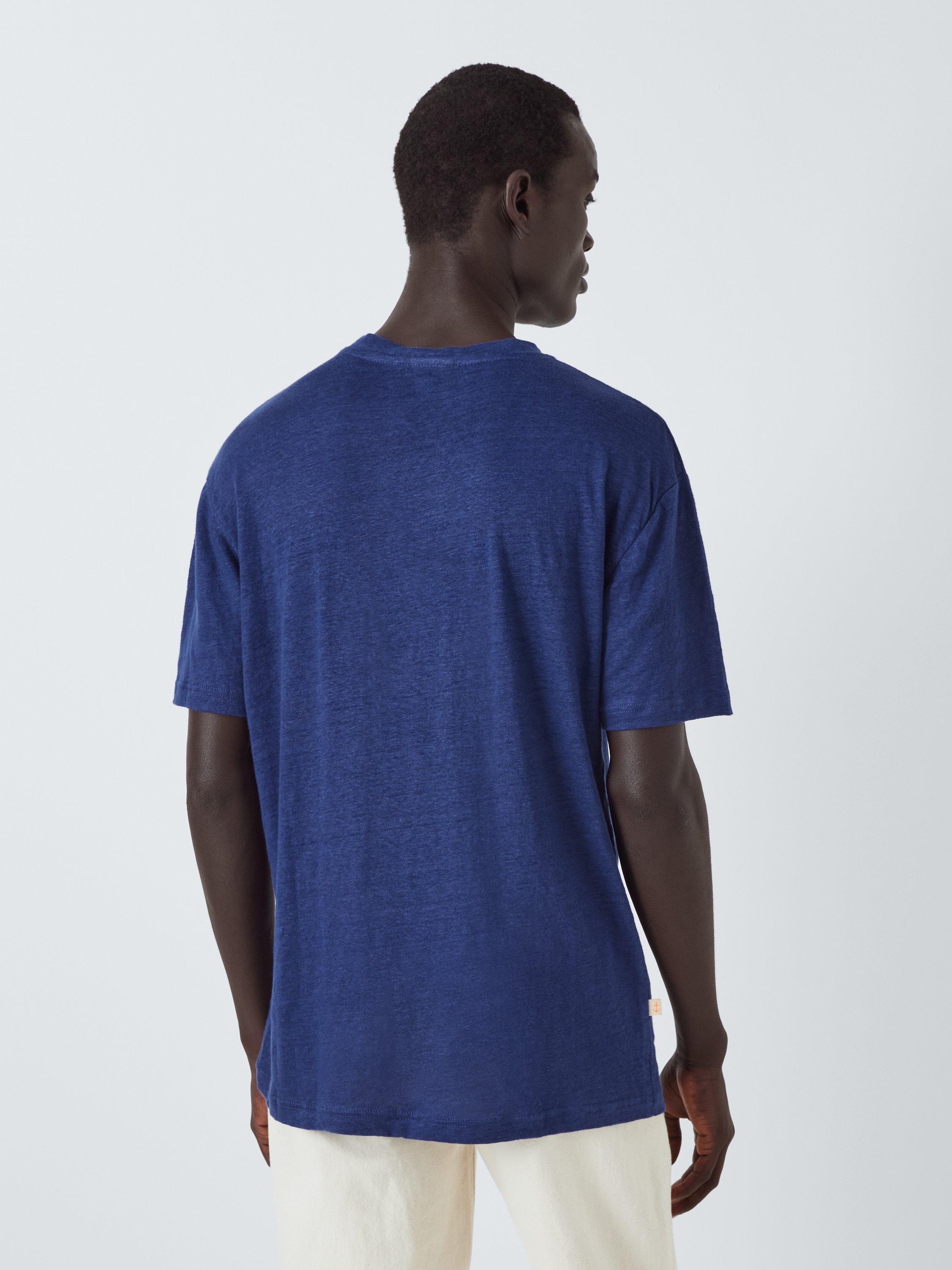 Product image 2 of 6, which shows La Paz Botelho T-Shirt, Navy Linen, M