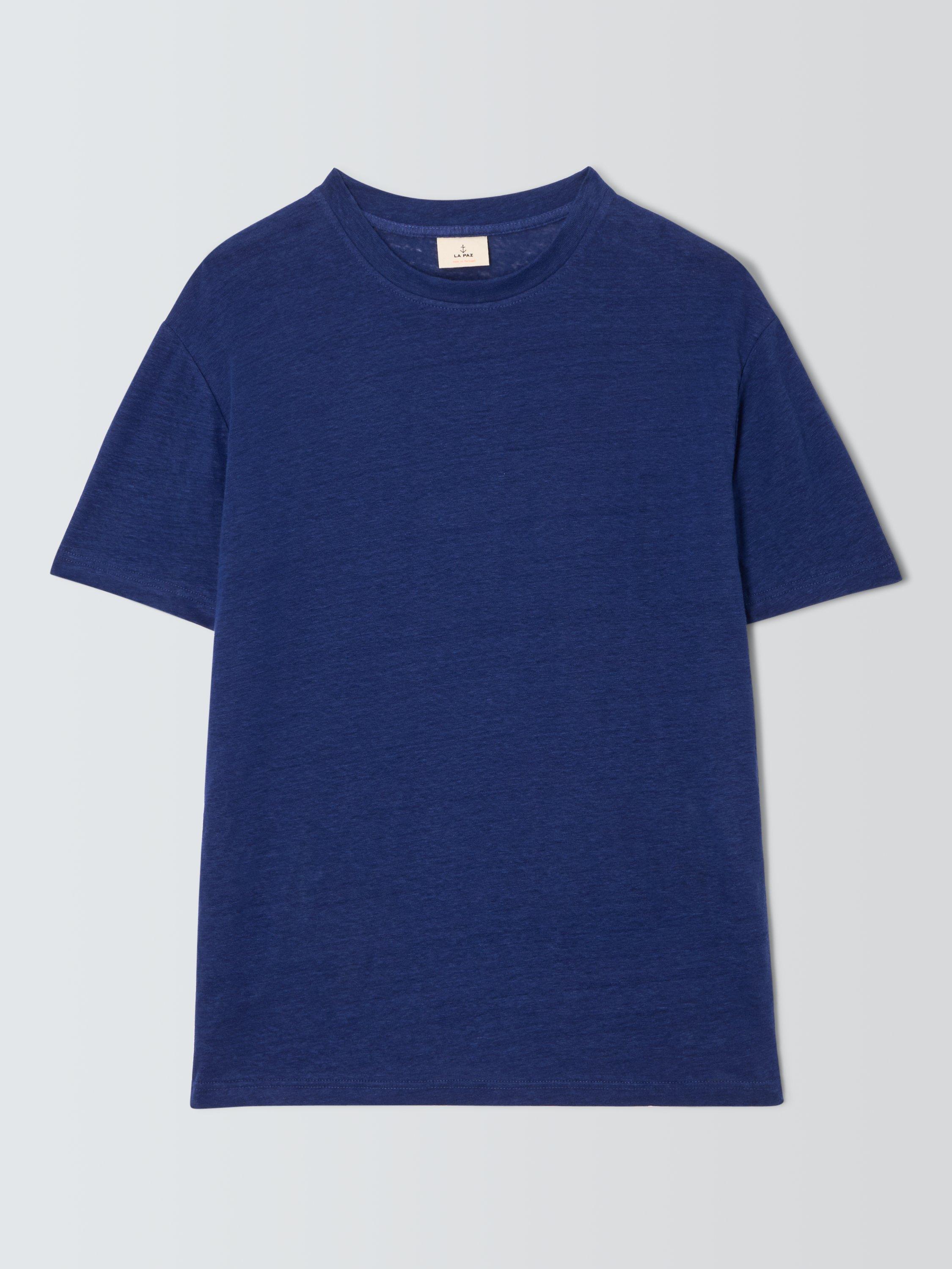 Product image 4 of 6, which shows La Paz Botelho T-Shirt, Navy Linen, M