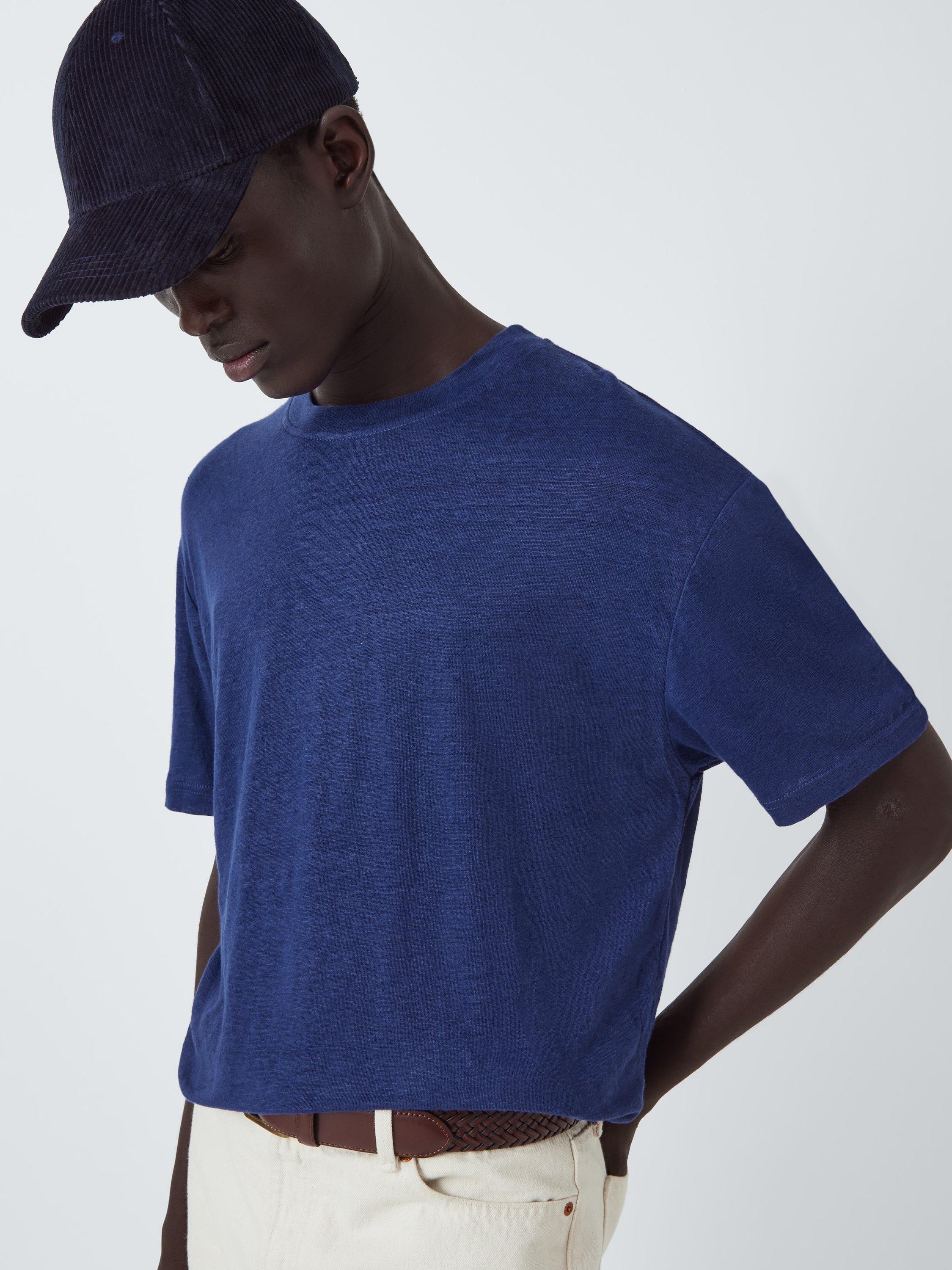 Product image 5 of 6, which shows La Paz Botelho T-Shirt, Navy Linen, M
