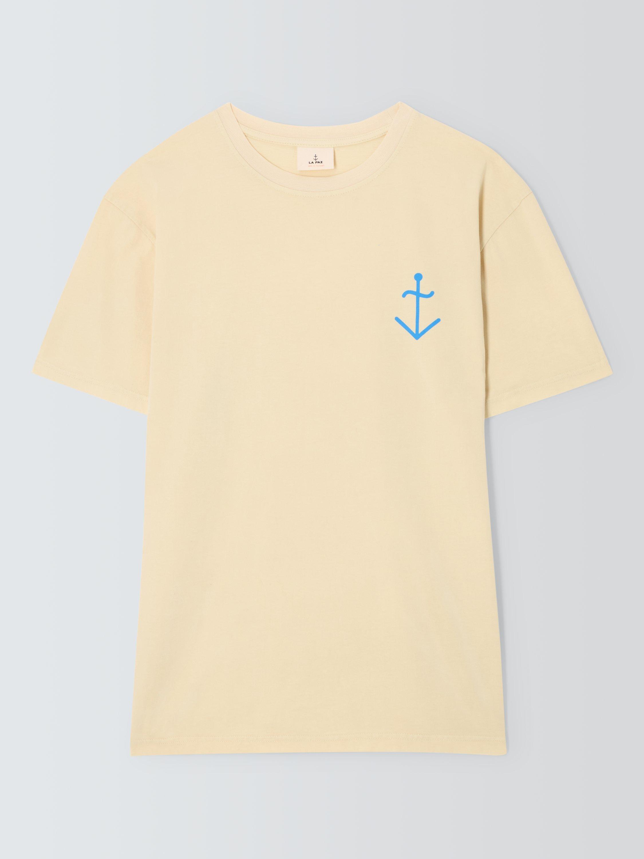 Product image 4 of 6, which shows La Paz Dantas Cotton T-Shirt, Yellow Azure, XL