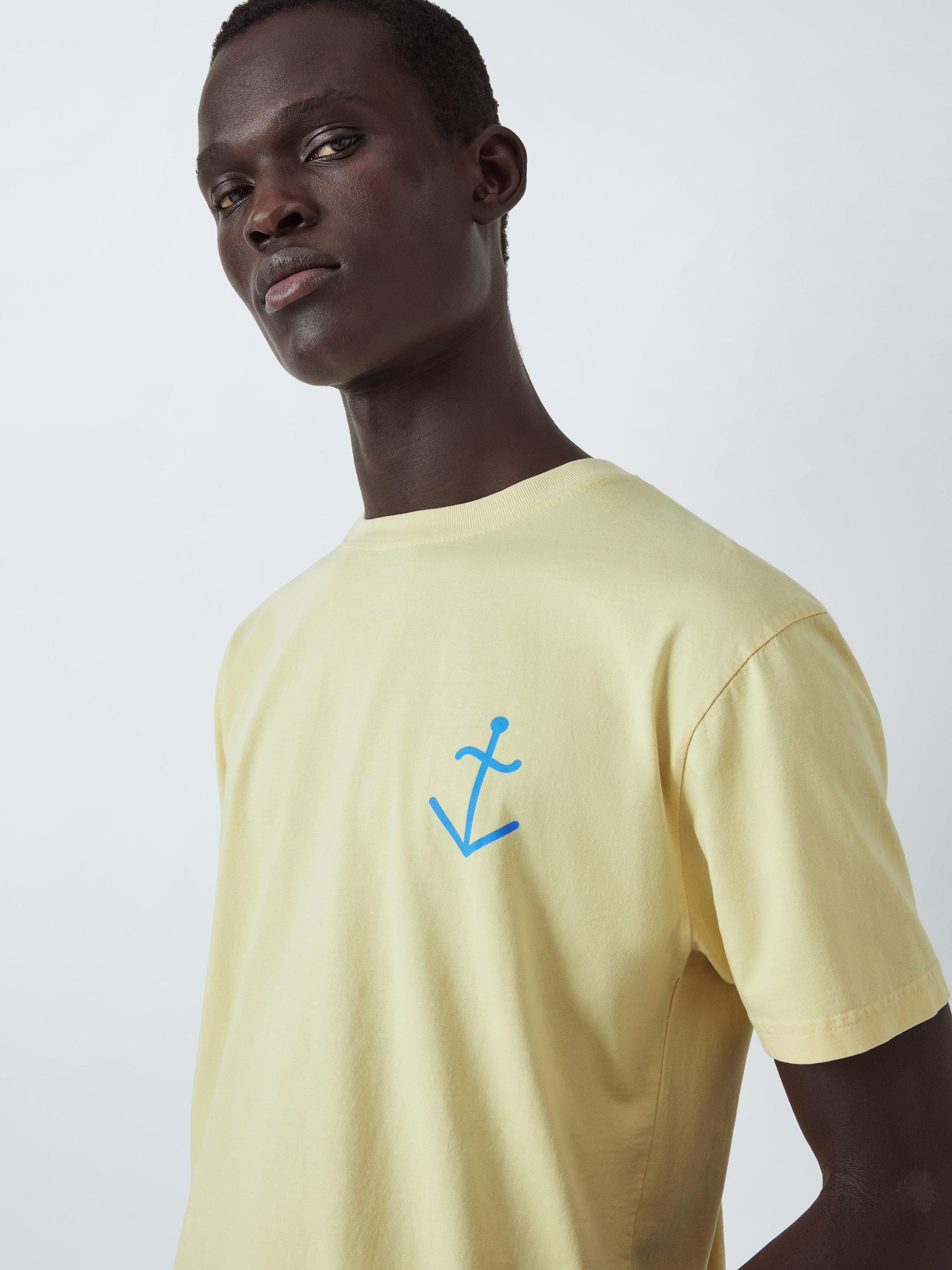 Product image 5 of 6, which shows La Paz Dantas Cotton T-Shirt, Yellow Azure, XL