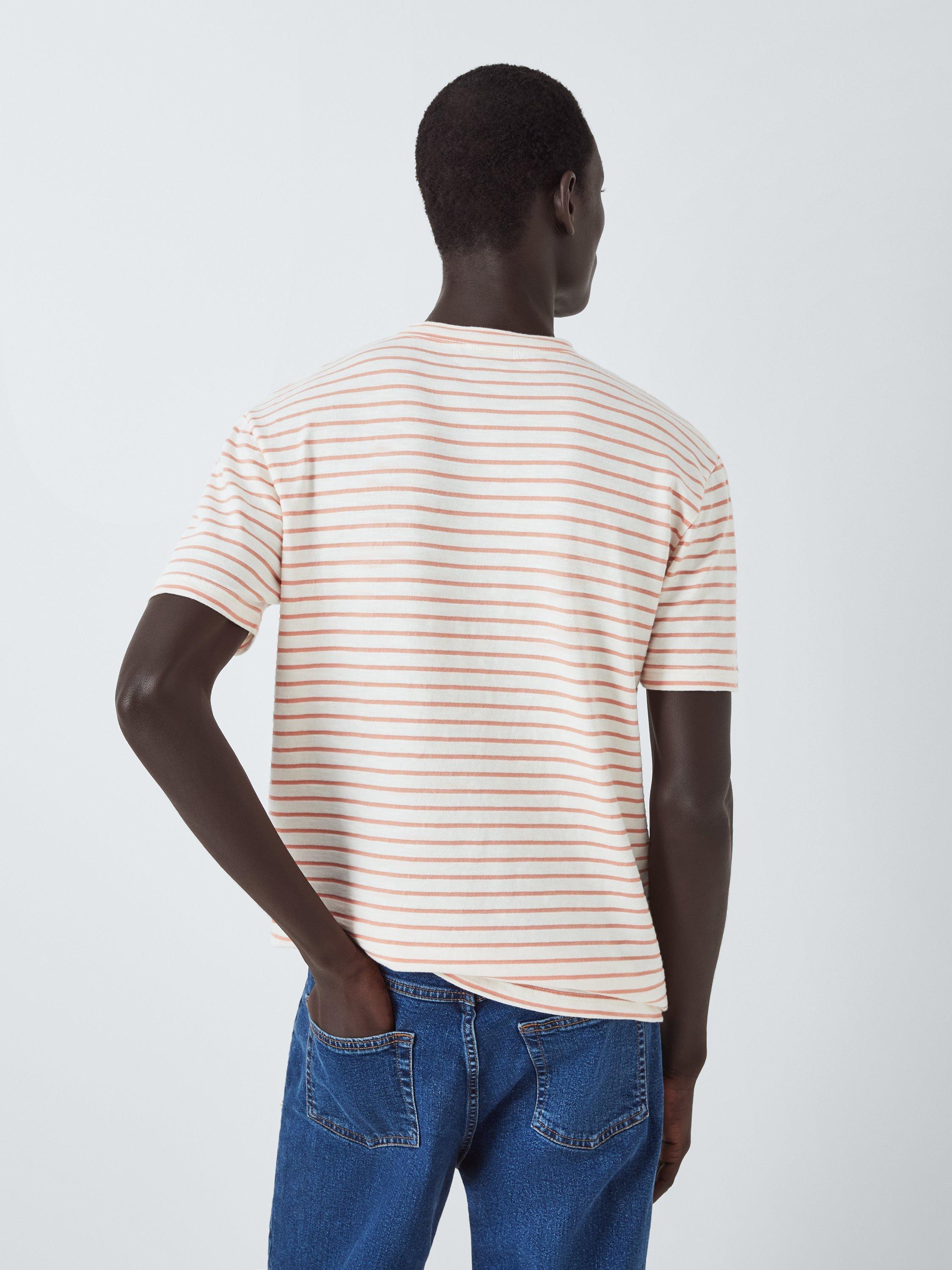 Product image 2 of 7, which shows La Paz Guerreiro Stripe T-Shirt, Clay Stripes, S