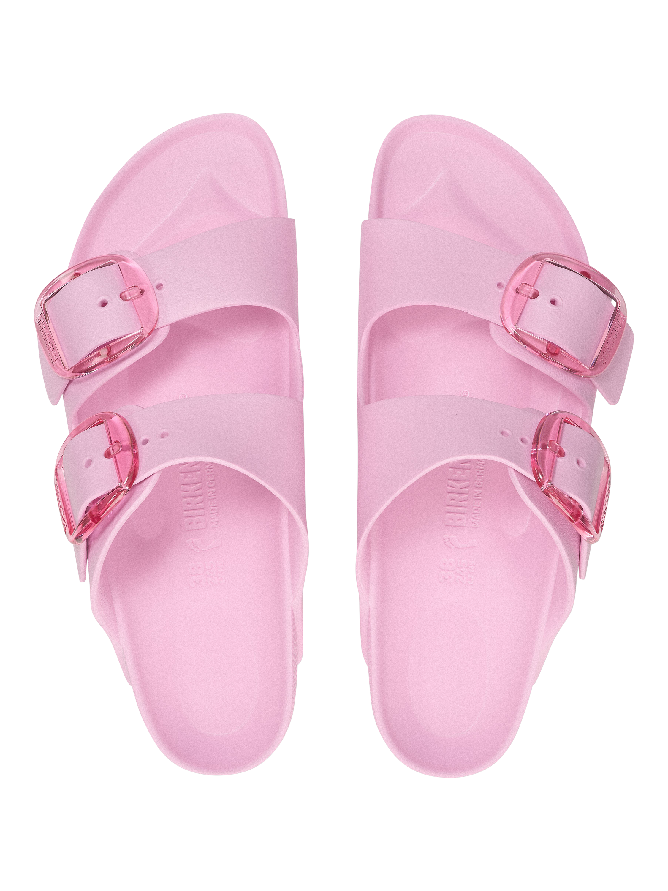Product image 3 of 3, which shows Birkenstock Arizona EVA Double Strap Sandals, Fondant Pink, EU36