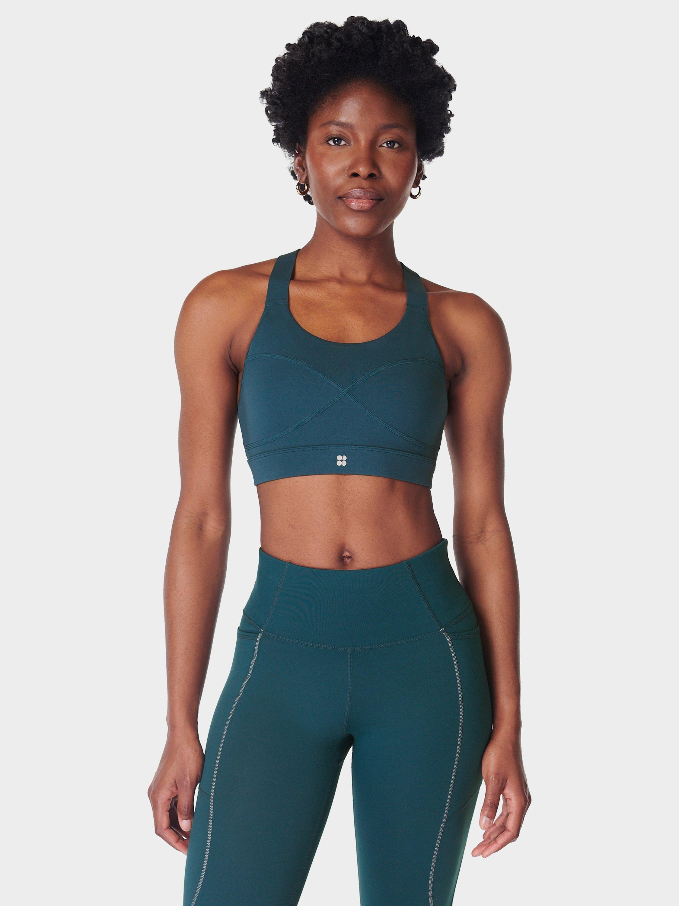 Sweaty Betty Power Medium Support Sports Bra, Deep Green