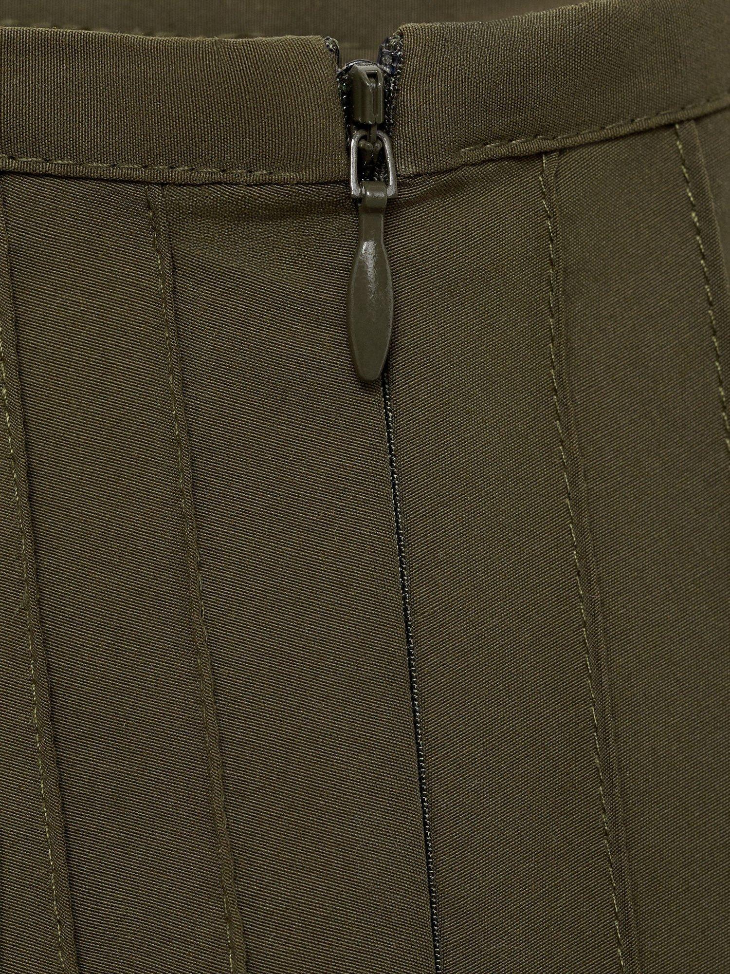 Product image 5 of 6, which shows Mango Jara Midi Skirt, Khaki, M