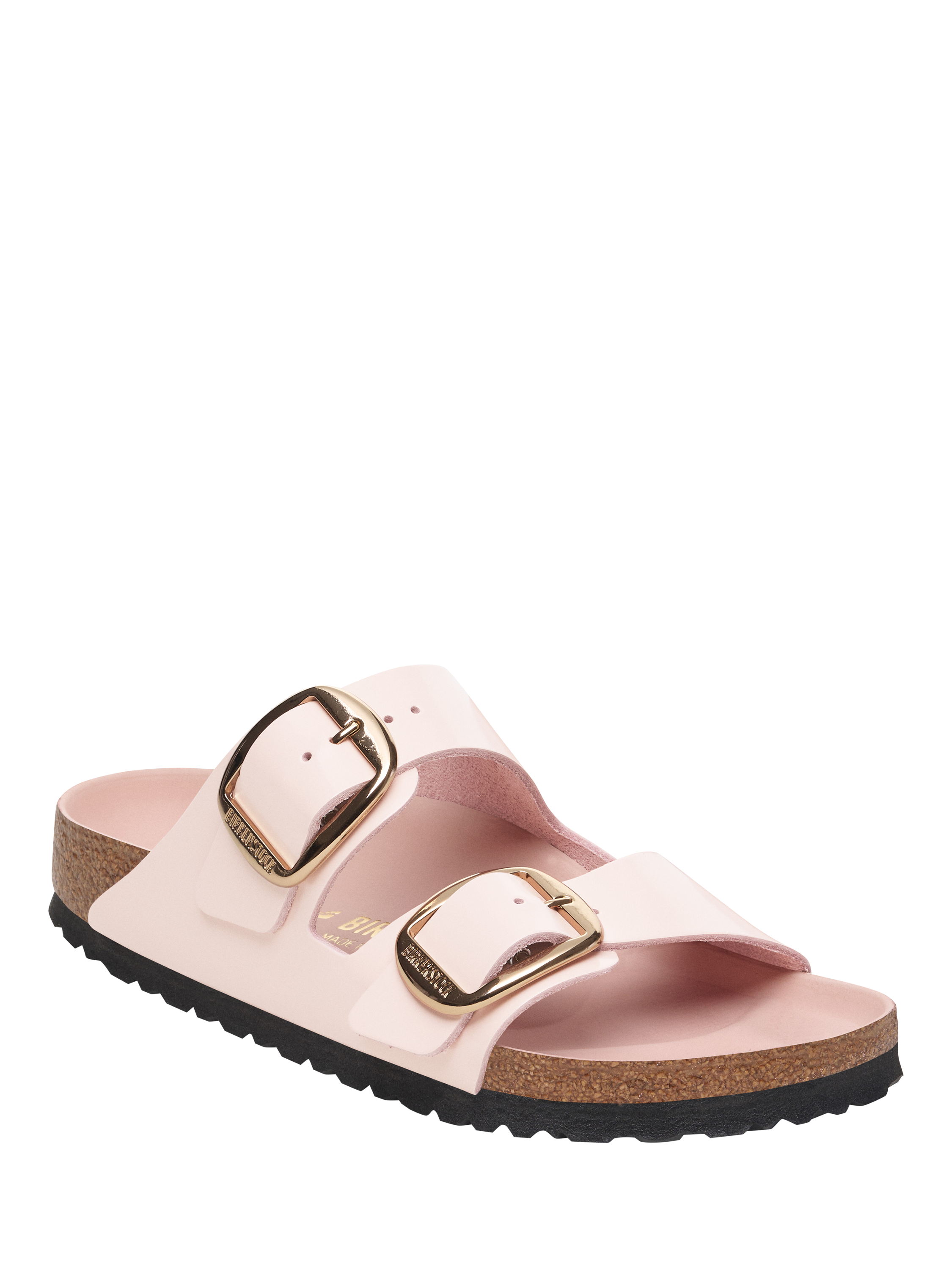 Product image 2 of 3, which shows Birkenstock Arizona Big Buckle Nubuck Sandals, Light Rose, Narrow Fit, EU36