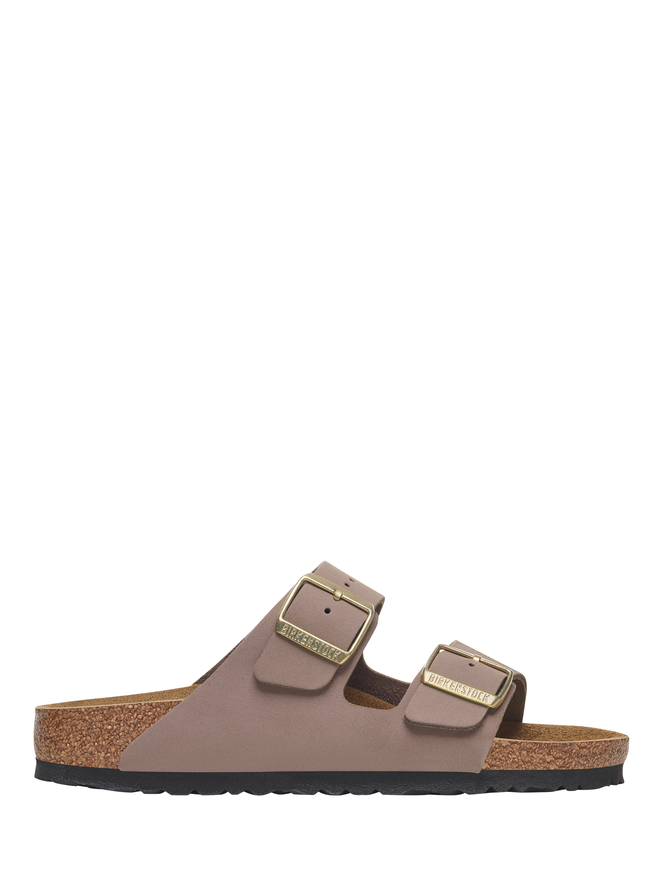 Product image 2 of 3, which shows Birkenstock Arizona Nubuck Double Strap Sandals, Purple, EU36