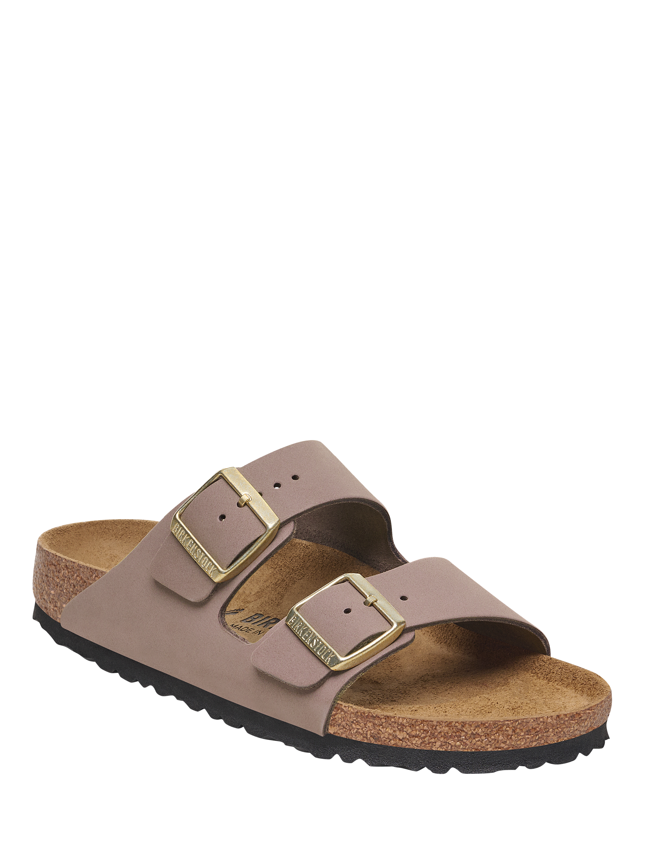 Product image 3 of 3, which shows Birkenstock Arizona Nubuck Double Strap Sandals, Purple, EU36