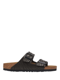 Birkenstock Arizona Birko-Flor Double Strap Narrow Fit Sandals - view 2, Black