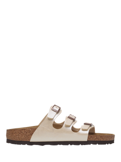 Birkenstock Florida Birko-Flor Sandals - view 2, Pearl White