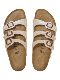 Birkenstock Florida Birko-Flor Sandals, Pearl White
