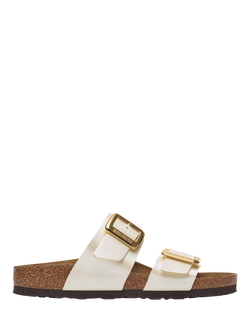Birkenstock Sydney Birko-Flor Sandals, Pearl White - view 2, Pearl White