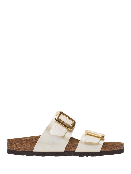 Birkenstock Sydney Birko-Flor Sandals, Pearl White - view 2, Pearl White