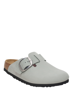 Birkenstock Boston Nubuck Narrow Fit Big Buckle Clogs - view 2, Sage