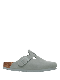 Birkenstock Boston Suede Narrow Fit Clogs, Sage