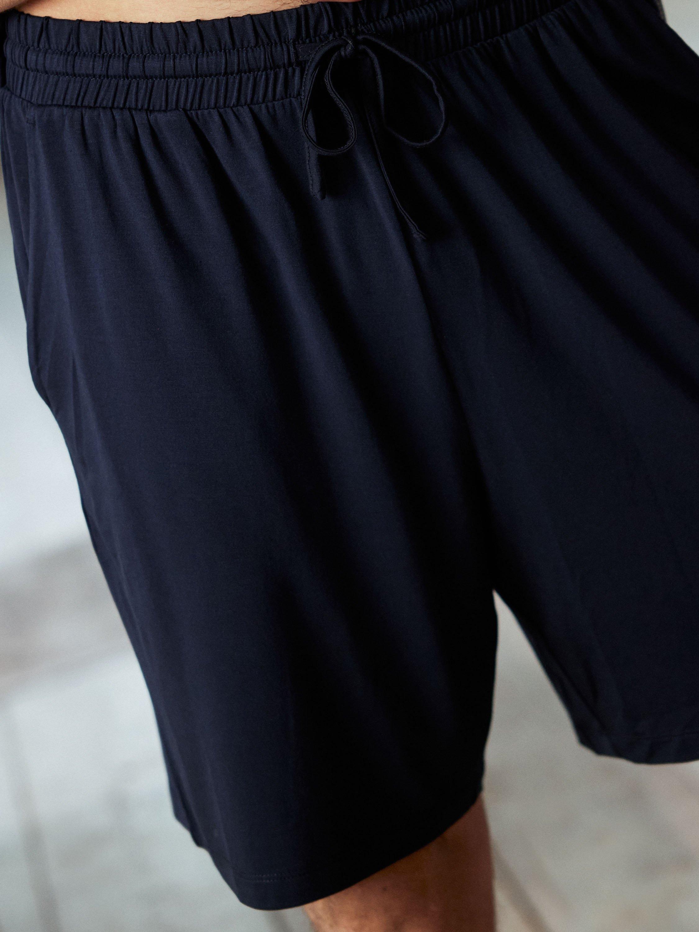 Product image 5 of 5, which shows Chelsea Peers Modal Short Sleeve Crew Neck Pyjama Set, Navy, XXXL