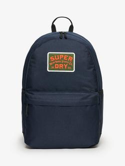Superdry Patched Montana Backpack, Navy