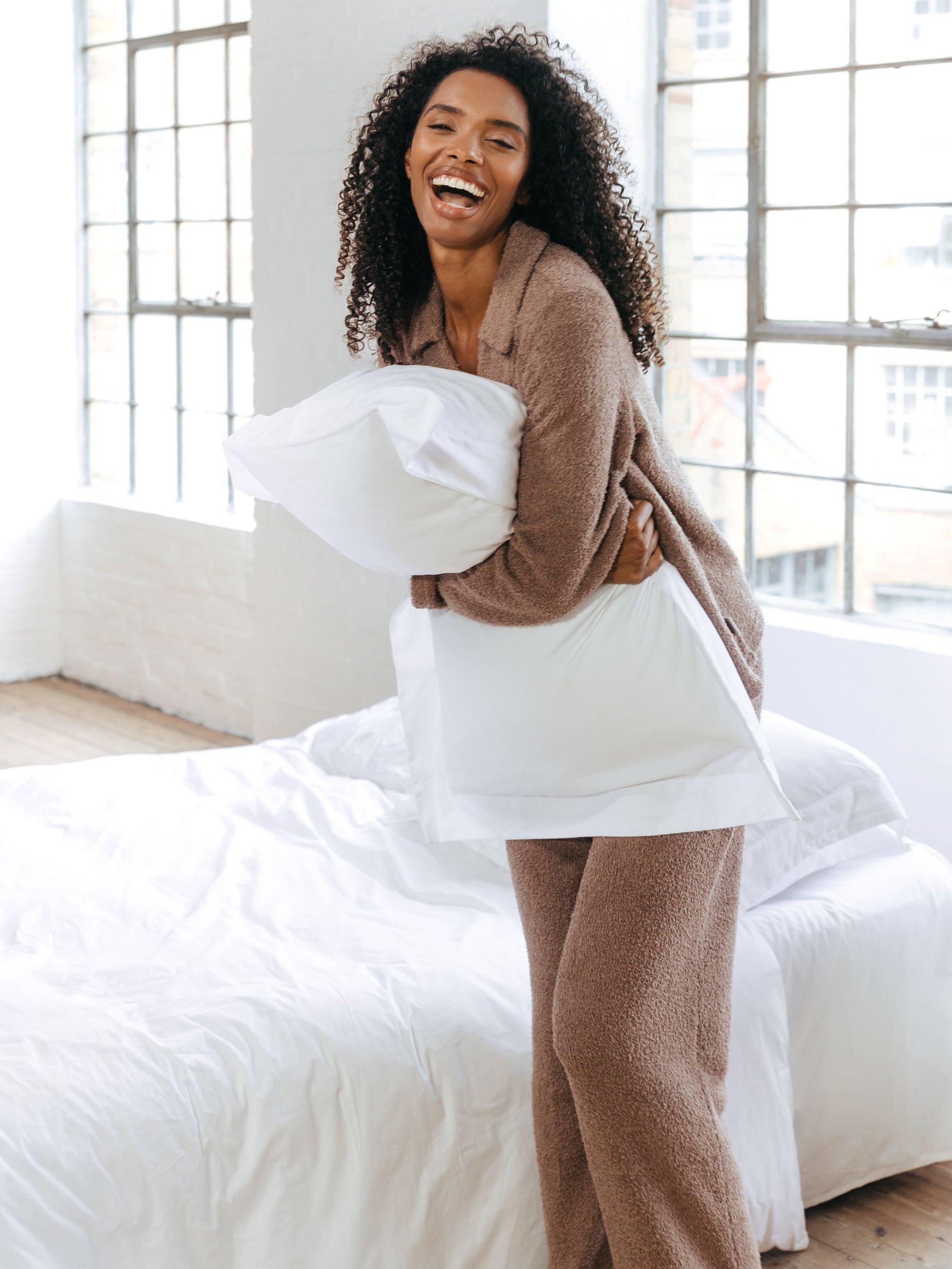 Product image 3 of 5, which shows Chelsea Peers Knit Boucle Lounge Set, Brown, 10