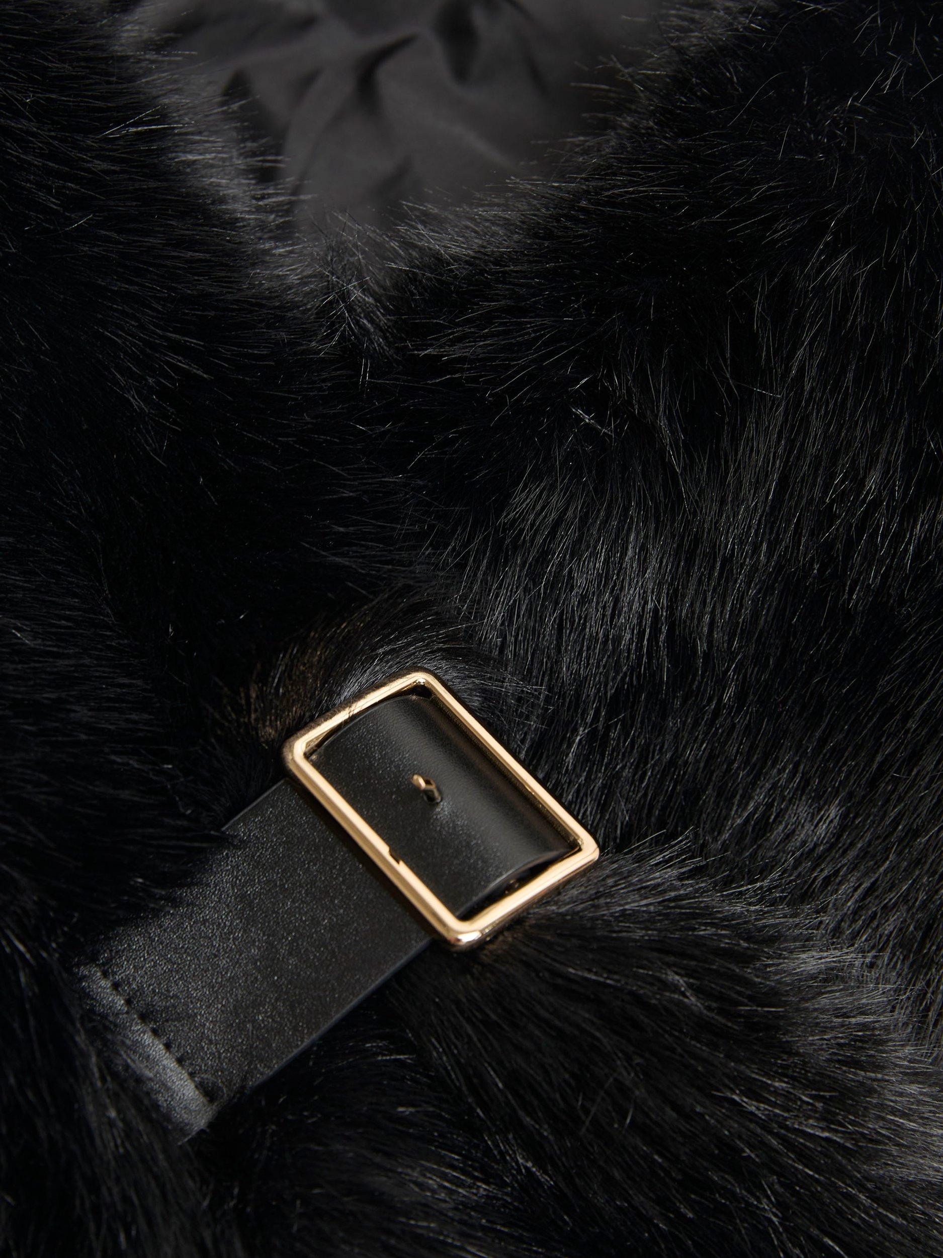 Product image 2 of 3, which shows James Lakeland Faux Fur Collar, Black