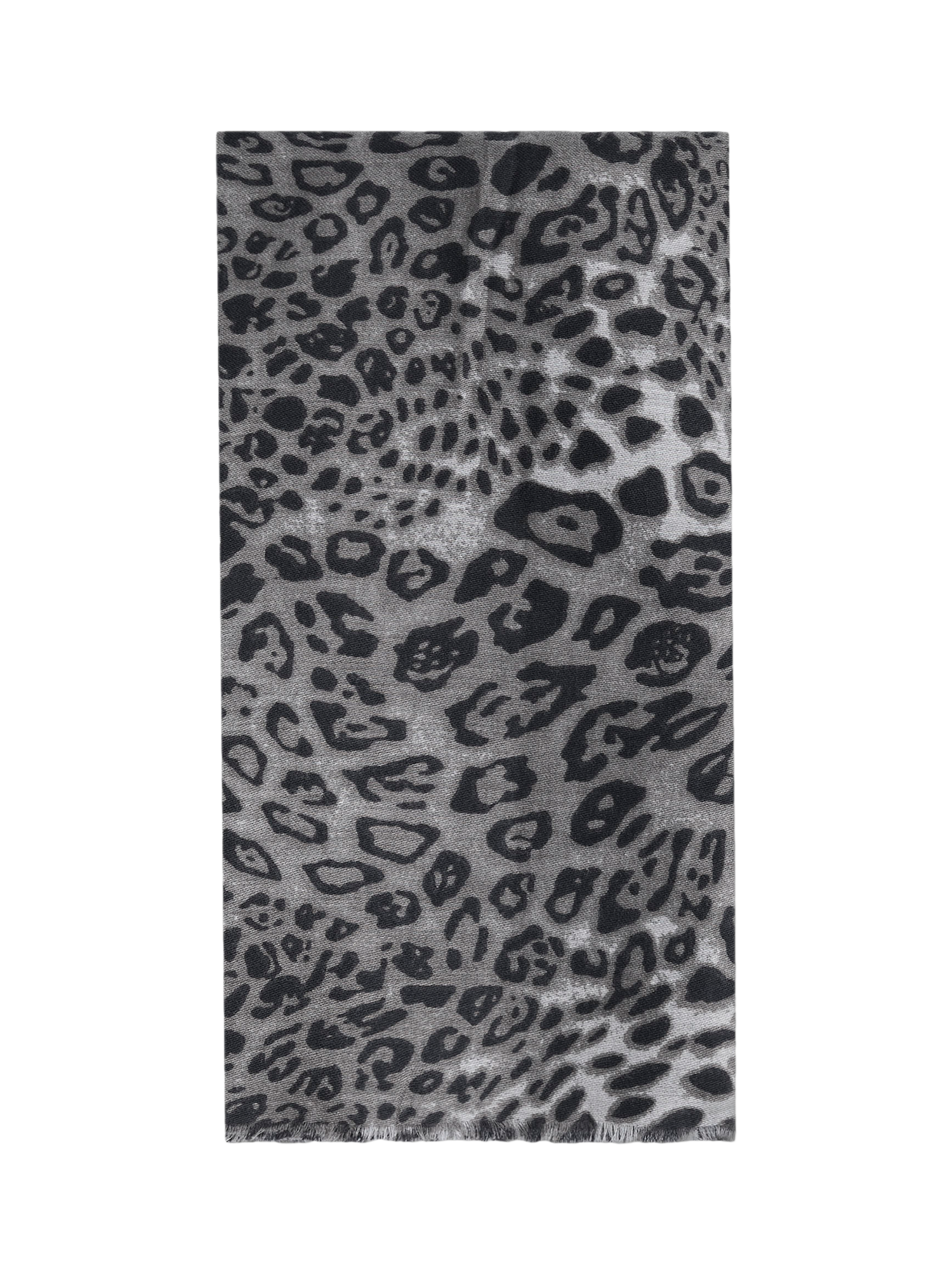 Product image 1 of 3, which shows James Lakeland Leopard Print Scarf, Grey