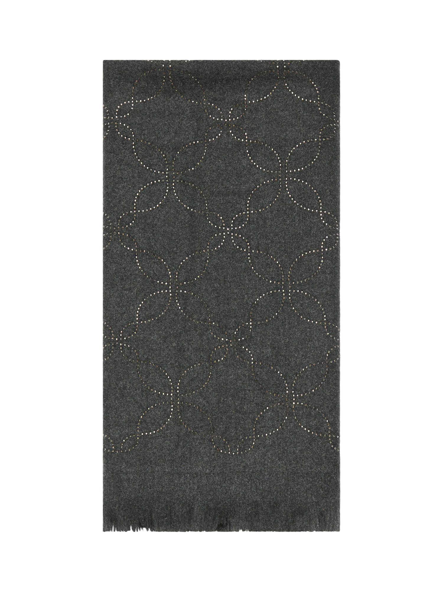 Product image 1 of 3, which shows James Lakeland Mandala Scarf, Charcoal