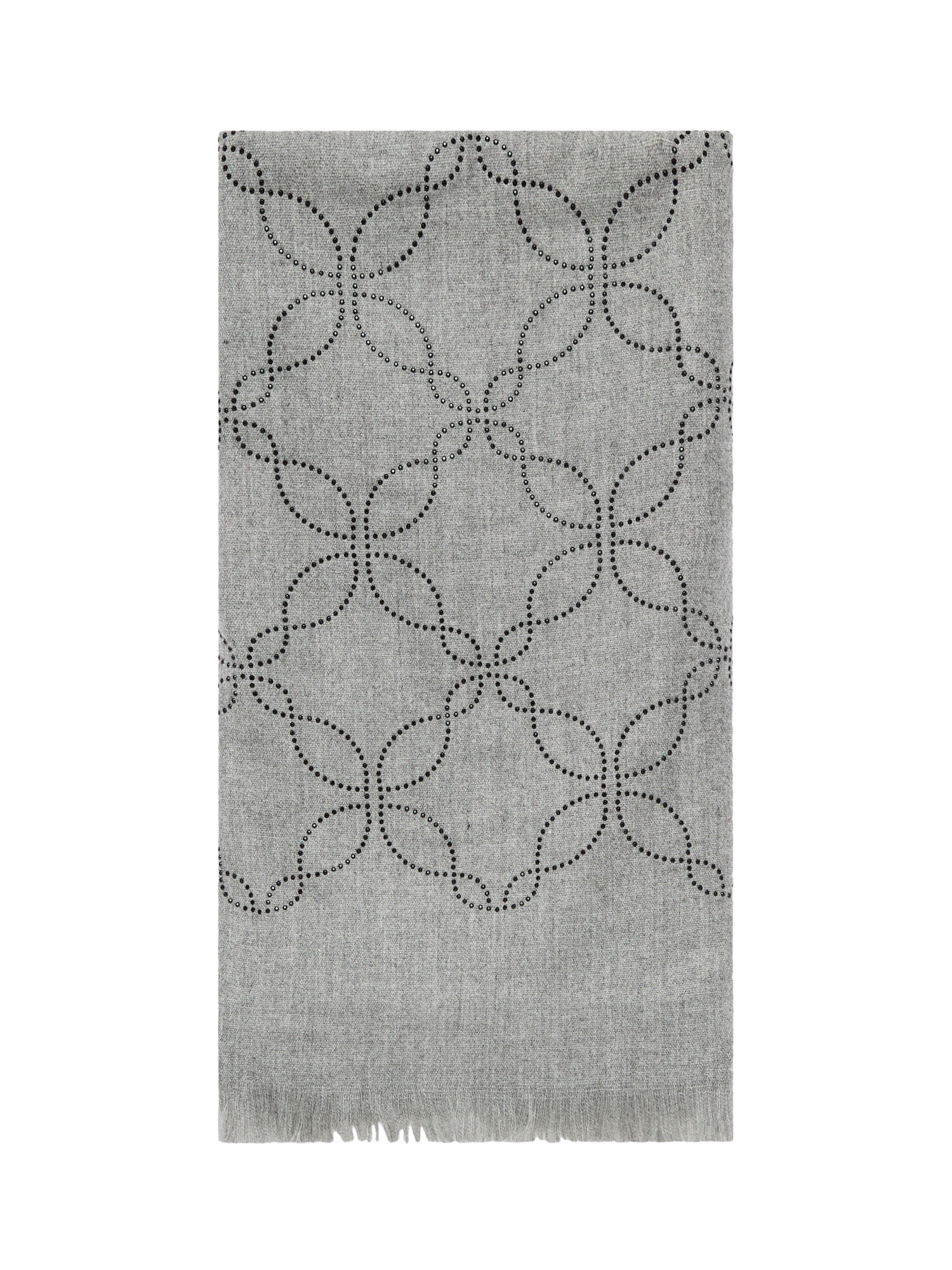 Product image 1 of 3, which shows James Lakeland Mandala Scarf, Pale Grey
