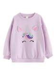 Lindex Kids' Unicorn Sweatshirt, Light Lilac