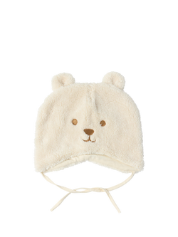 Lindex Baby Bear 3D Ears Hat, Light Beige, Light Beige