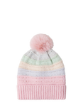 Lindex Kids' Rainbow Pom Pom Beanie Hat, Multi