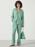 HUSH Amita Cotton Flannel Pyjama Set, Green