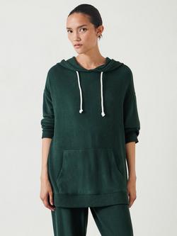 HUSH Elle Supersoft Longline Hoodie containing LENZING™ ECOVERO™ Viscose - view 2, Green