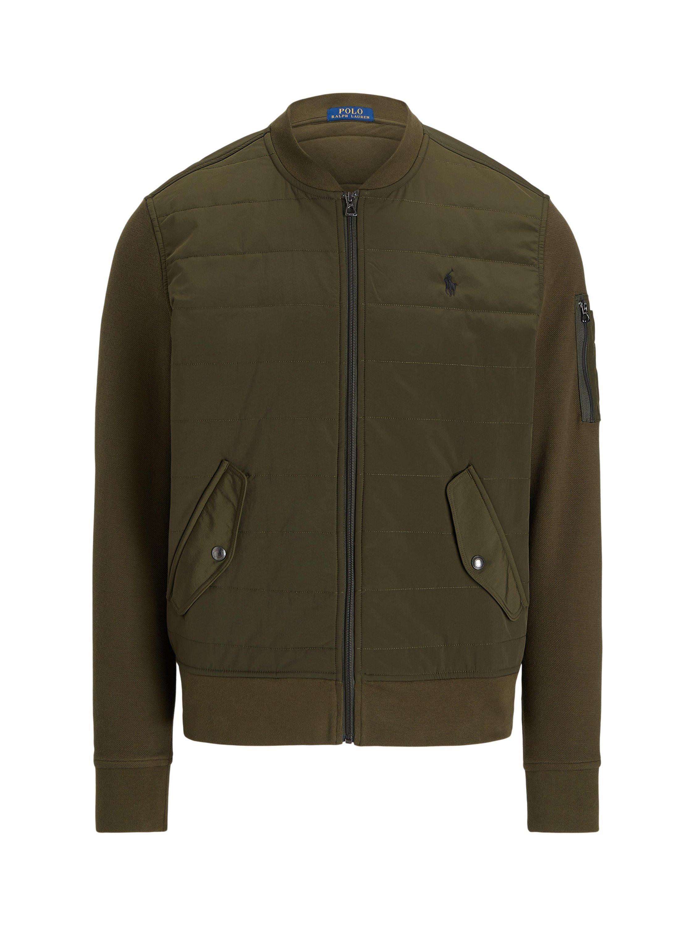 Polo Ralph Lauren Jersey Bomber Jacket, Armadillo/Wndsor
