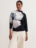 Phase Eight Bessie Floral Jumper, Navy