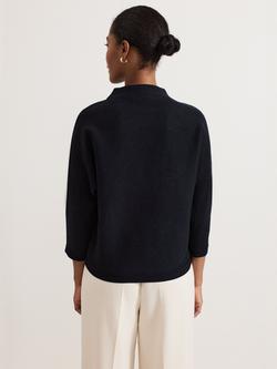 Phase Eight Bessie Floral Jumper, Navy - view 2, Navy