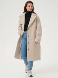 KAFFE Anne Teddy Coat, Feather Grey