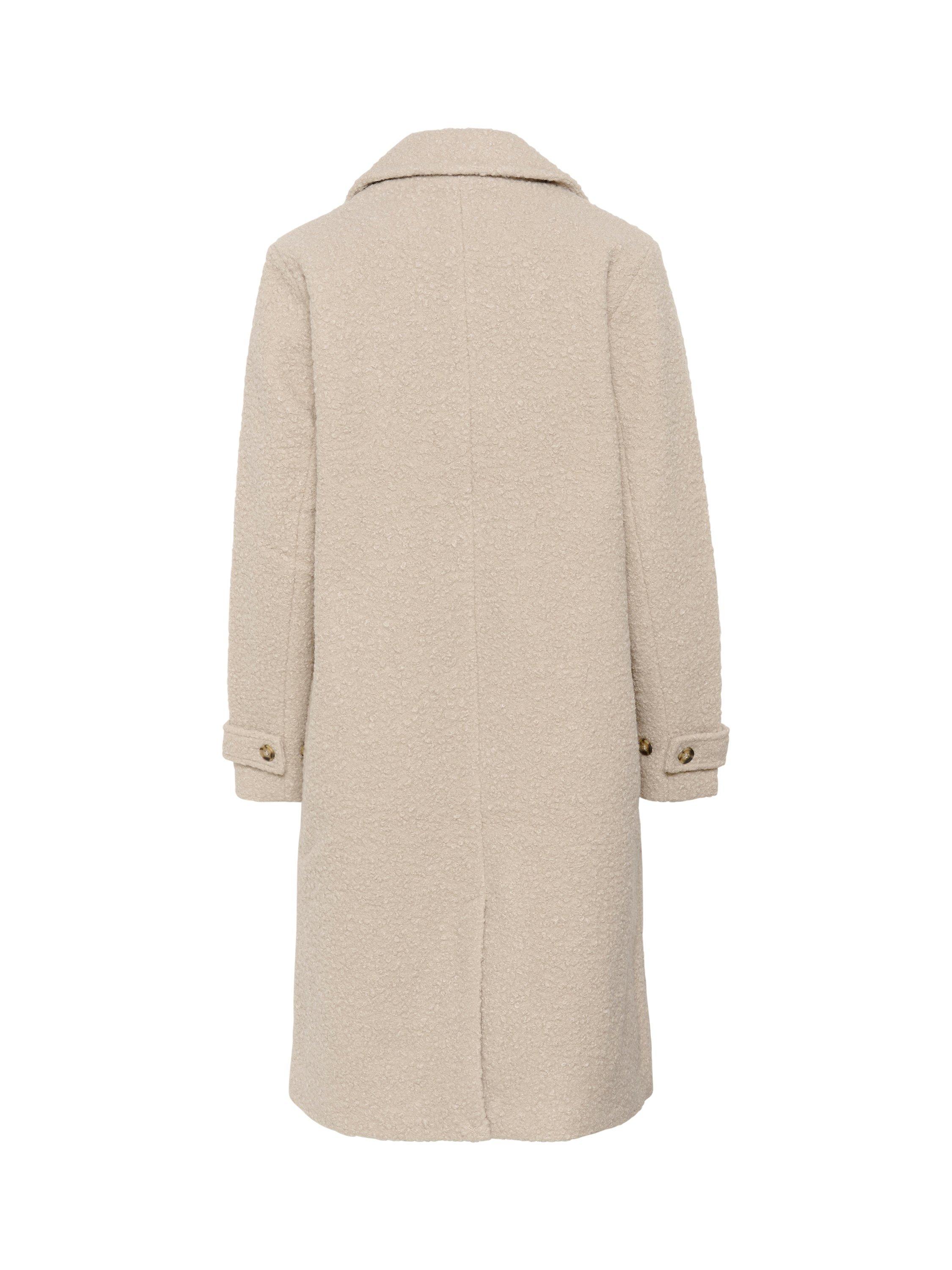 Product image 5 of 5, which shows KAFFE Anne Teddy Coat, Feather Grey, 12
