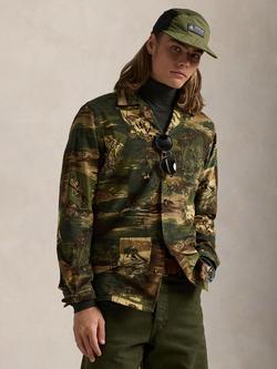 Ralph Lauren Corduroy Camp Shirt, Camo Ski Scenic, Camo Ski Scenic