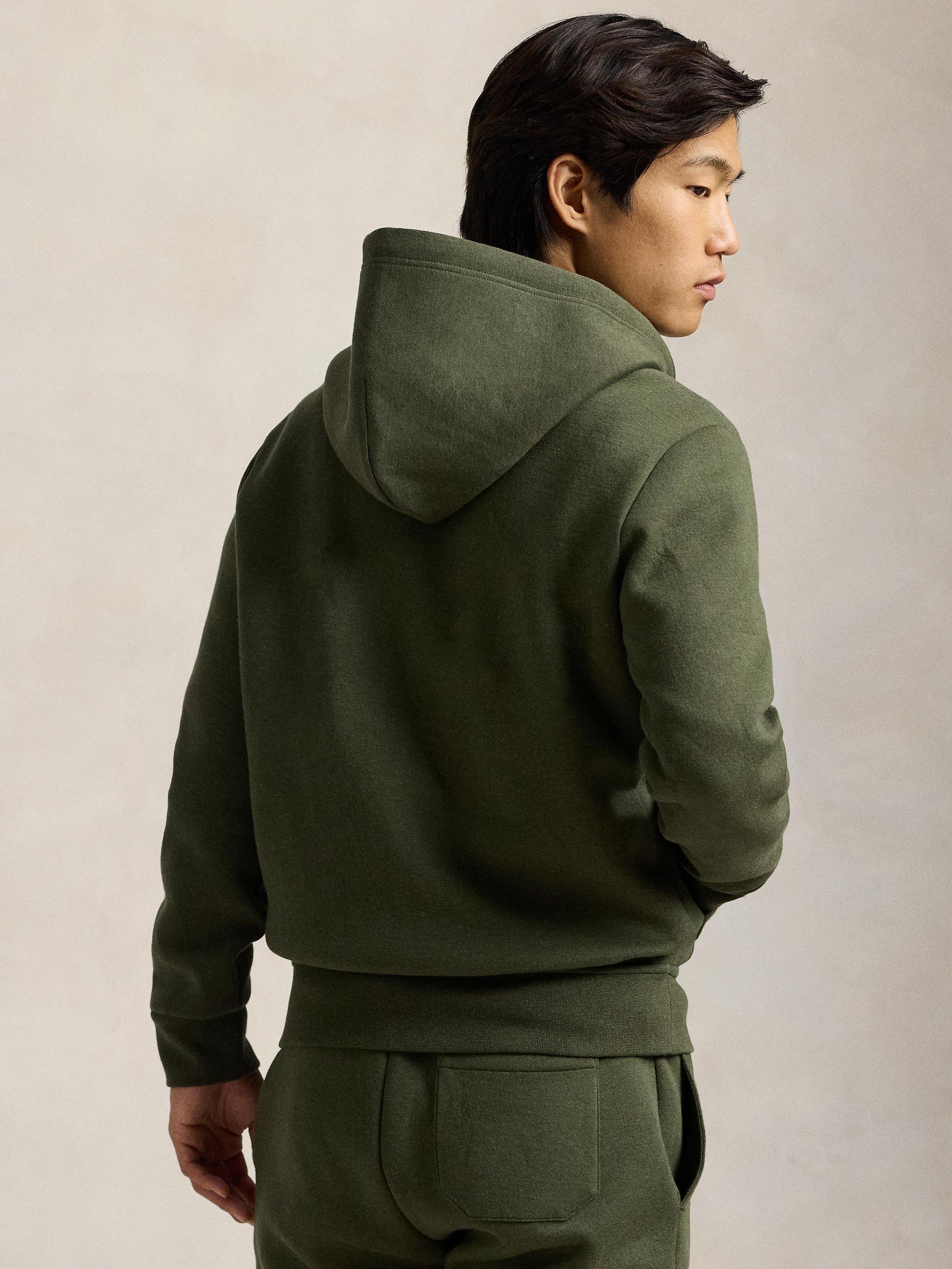 Ralph Lauren Hooded Zip Up Sweatshirt Alpine Heather