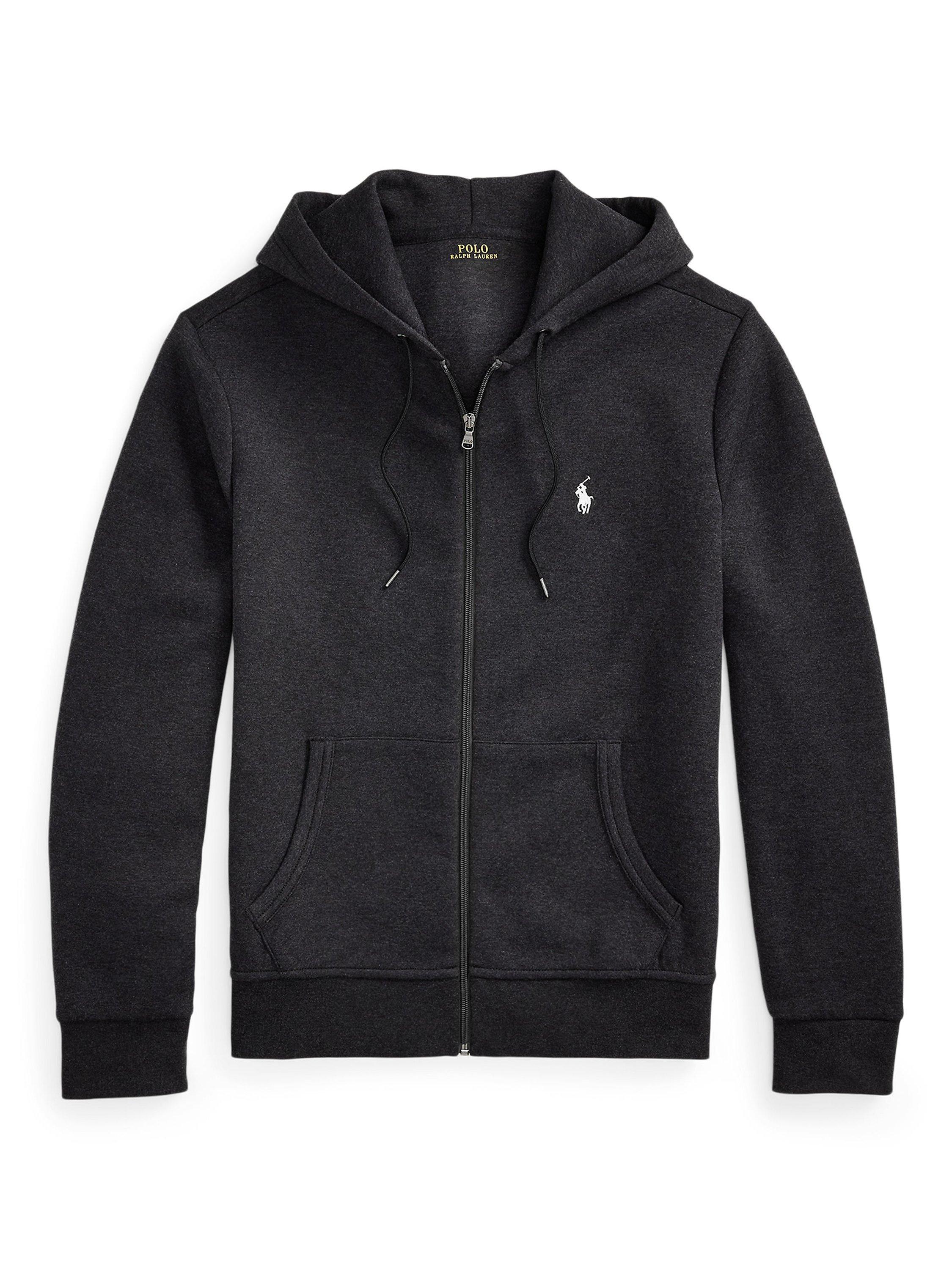 Polo Ralph Lauren Cotton Blend Hoodie Black Marl Heather