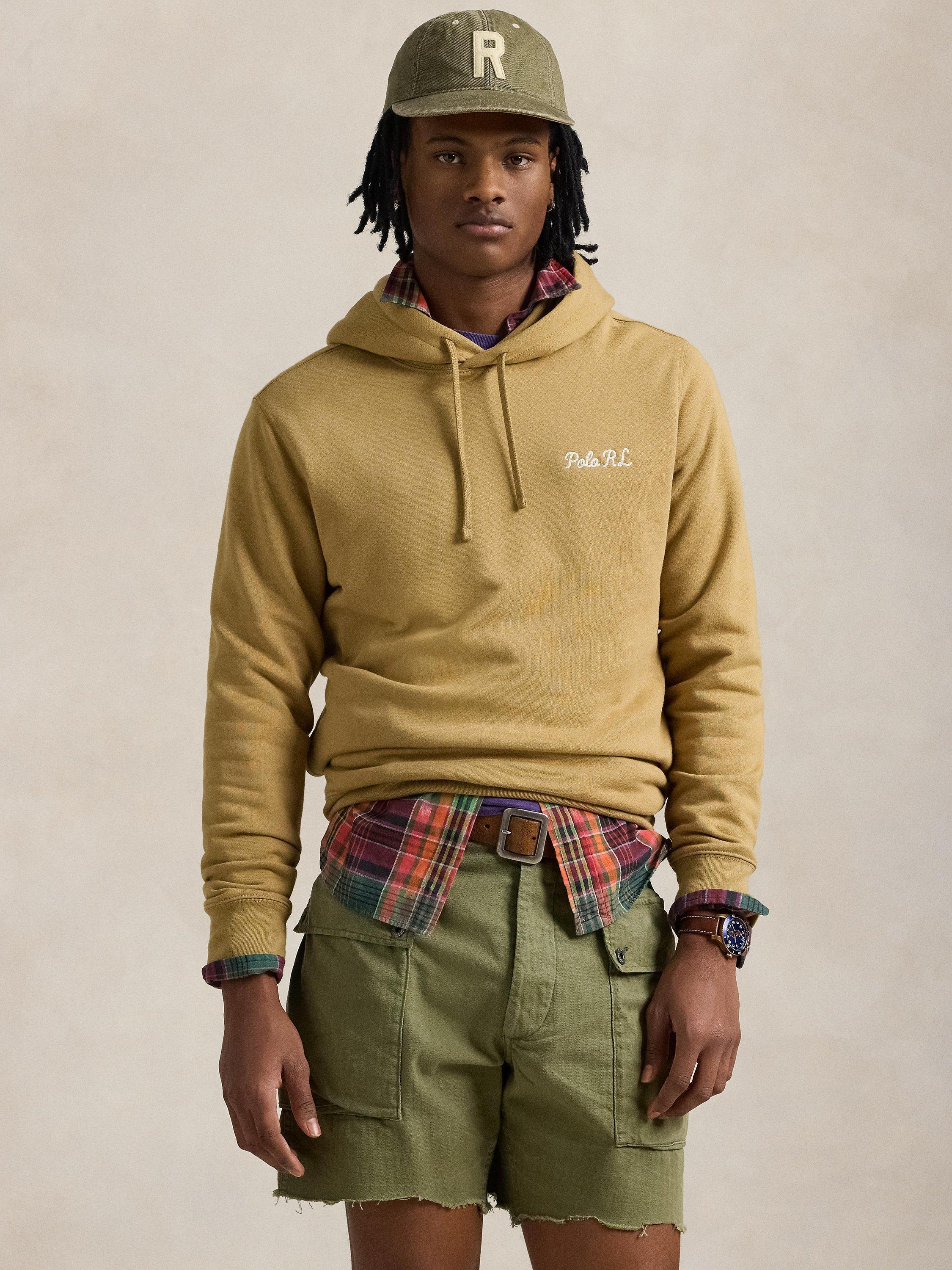 Product image 1 of 6, which shows Ralph Lauren Polo Bear Cotton Blend Hoodie, Camel, S