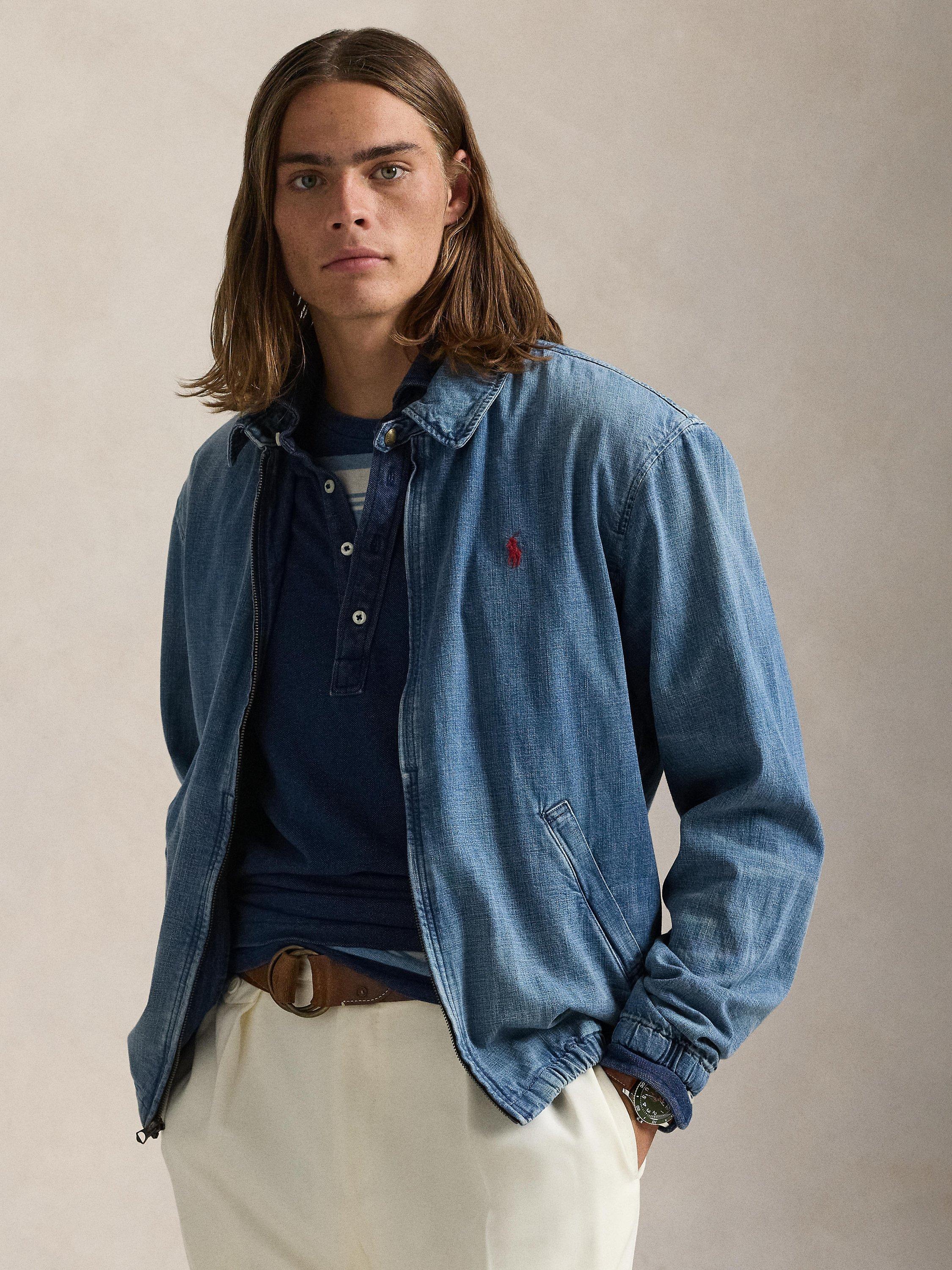 Ralph lauren white denim jacket best sale