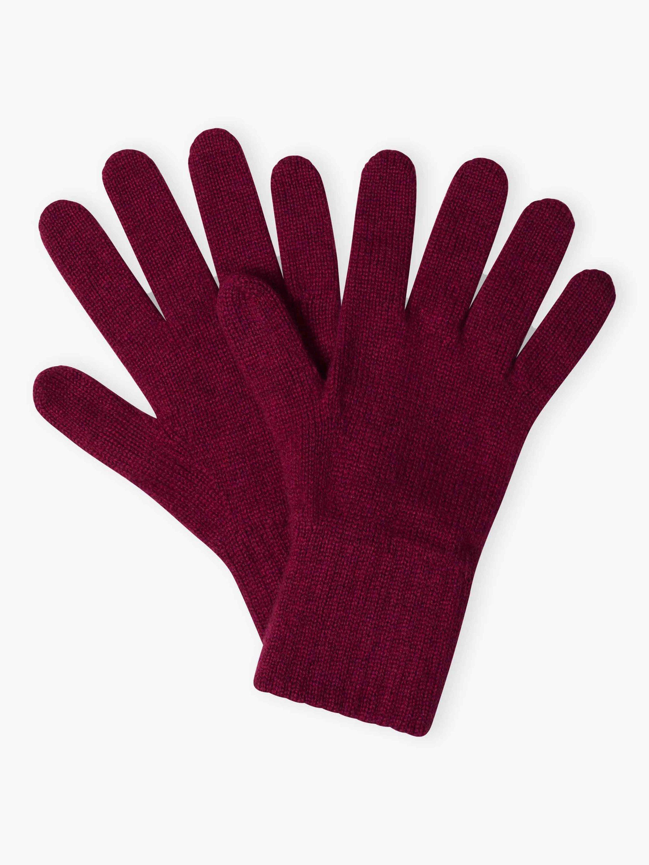 Brora Cashmere Gloves, Mulberry, One Size