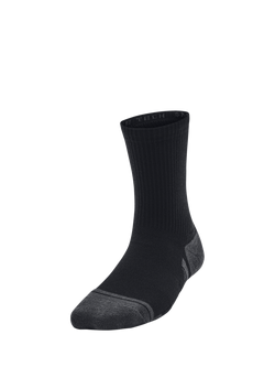Under Armour Kids' Perform Tech Socks, Pack of 3, Black - view 2, Black