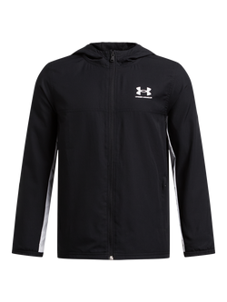 Under Armour Kids' Rival Water Repellent Jacket, Black, Black