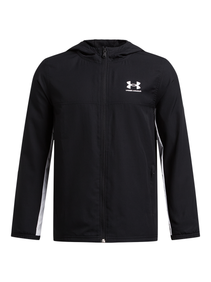 Under Armour Kids' Rival Water Repellent Jacket, Black, Black