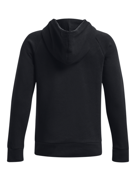 Under Armour Kids' Rival Fleece Hoodie, Black - view 2, Black