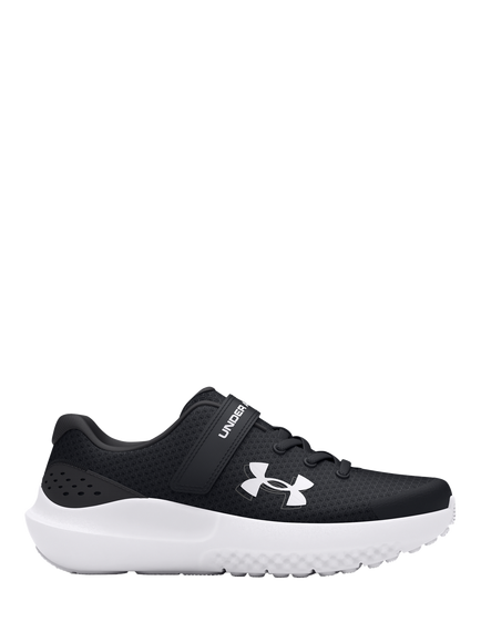 Under Armour Kids' BPS Surge 4 AC Trainers, Black/White, Black/White