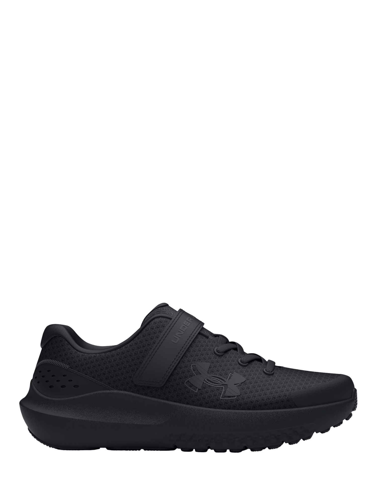 Product image 1 of 5, which shows Under Armour Kids' BPS Surge 4 AC Trainers, Black, 10 Jnr