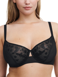 Chantelle Philter Full Bust Underwired Bra, Black Vinyl