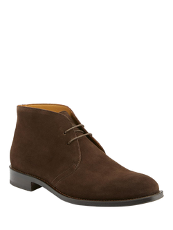 Jones Bootmaker Campbell Suede Desert Boots - view 2, Brown Suede
